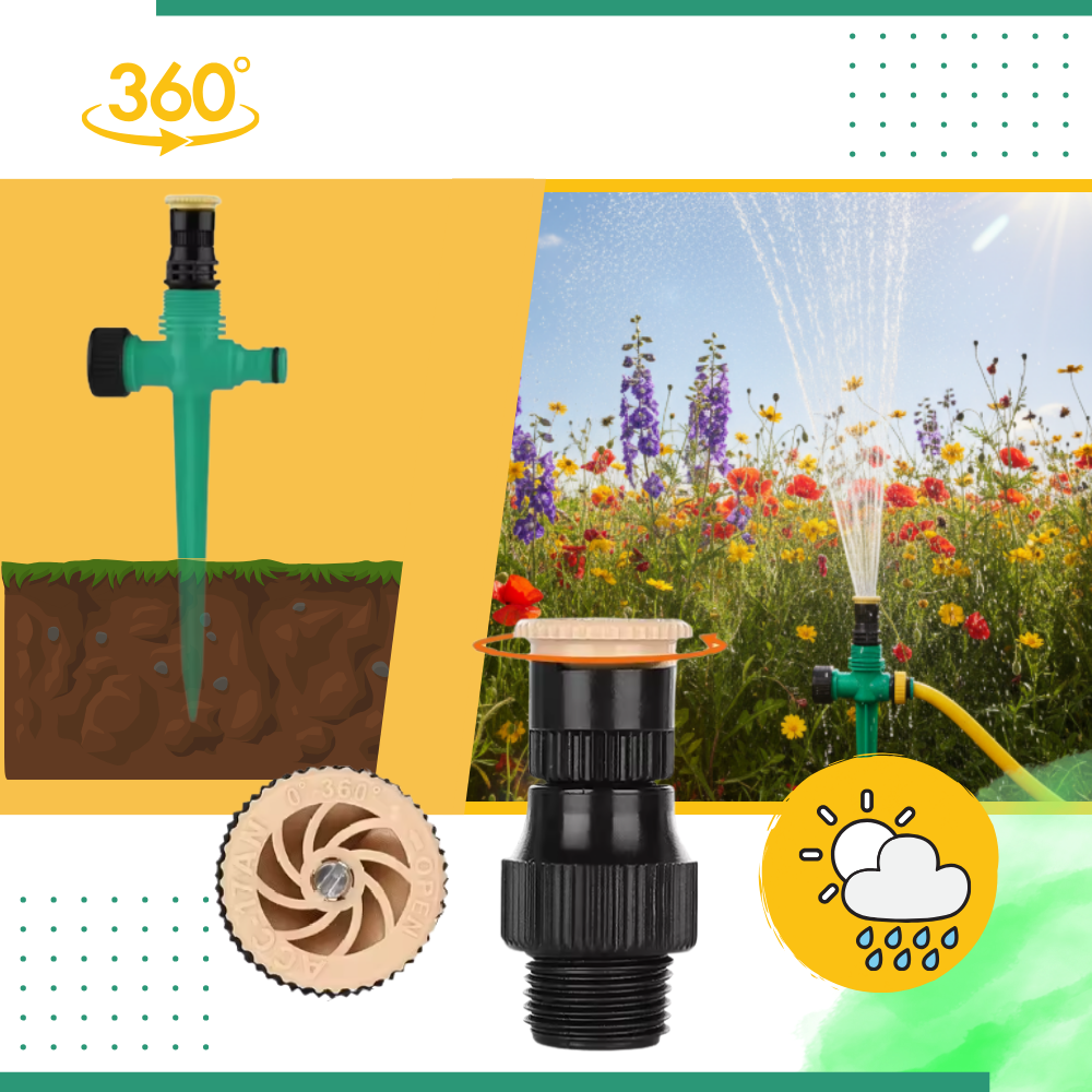 Adjustable Rotary Lawn Sprinkler